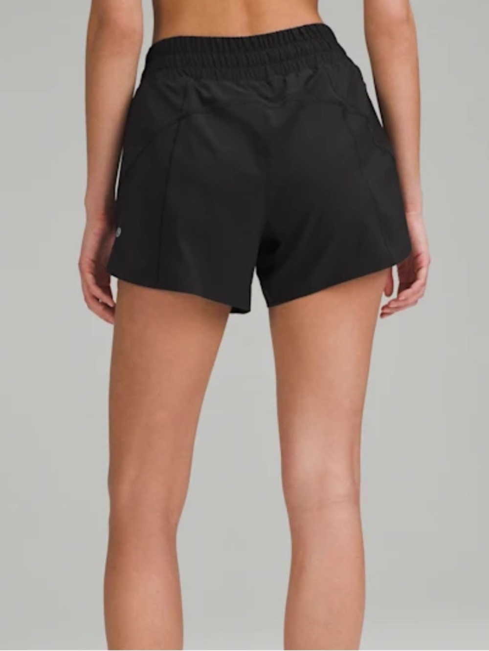 Lululemon Track That Mid-Rise Lined Short 5” - Black Size 8 - Picture 2 of 6